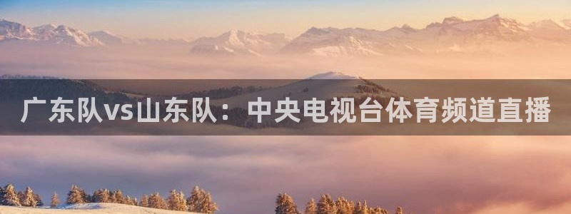 蜘蛛直播 nba：广东队vs山东队：中央电视台体育频道直播