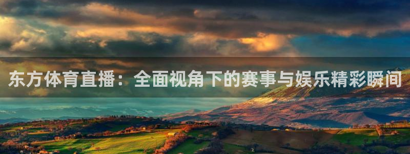 蜘蛛体育小狐狸：东方体育直播：全面视角下的赛事与娱乐精彩瞬间